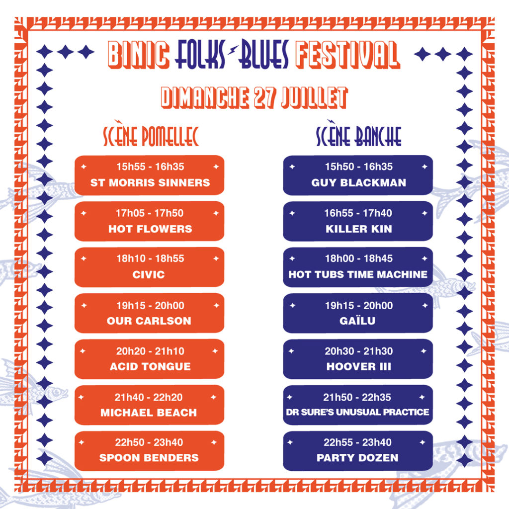 Horaires de passage dimanche 27