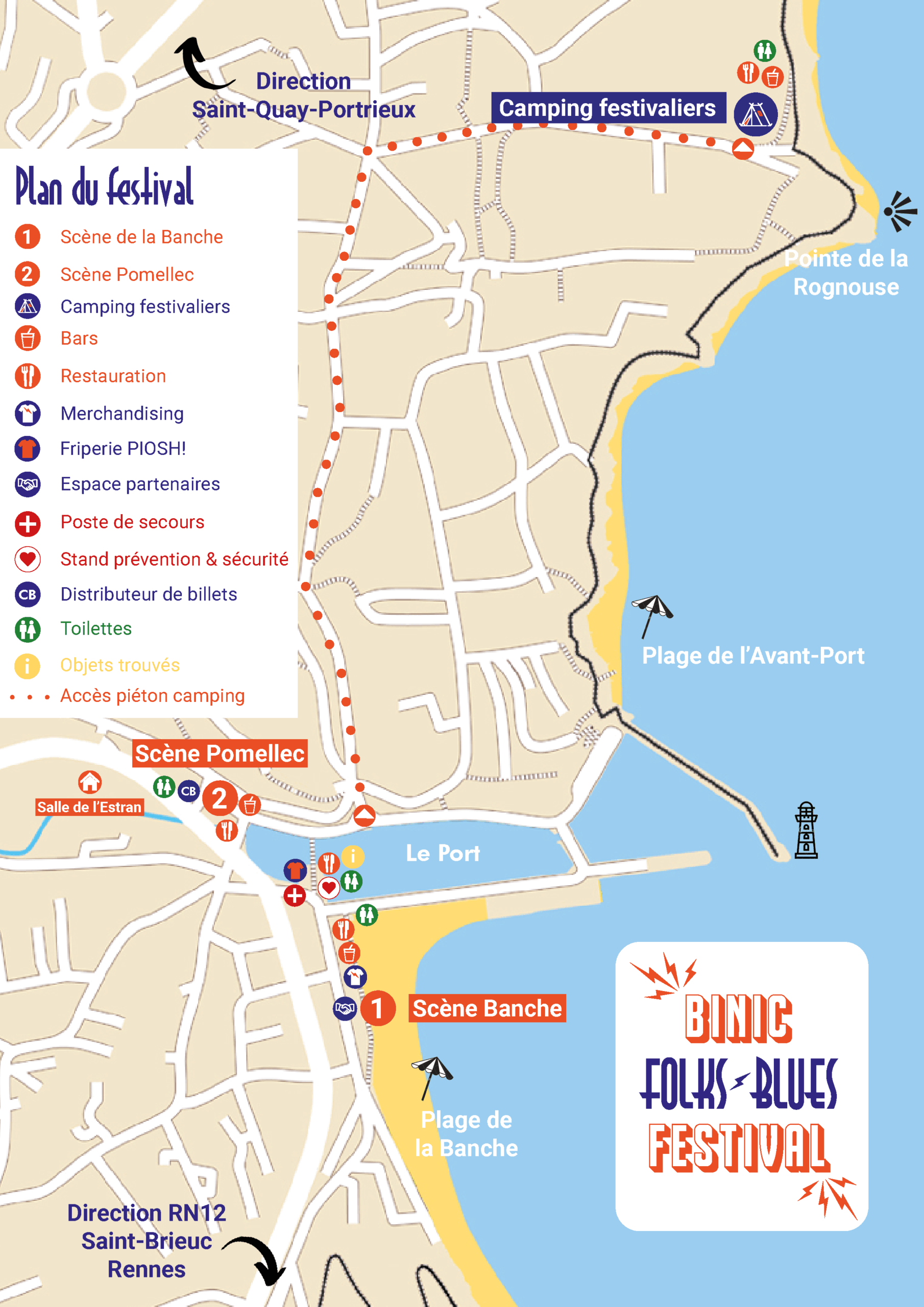 Plan de site du festival